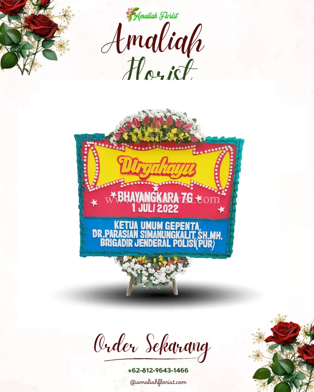 Papan Bunga HUT Ulang Tahun Banyumanik